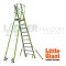 LG19710146 บันไดไฟเบอร์กลาส 10' พร้อมขาค้ำ Safety Cage 2.0 No.19710-146 LITTLE GIANT